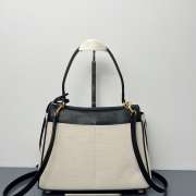 Uubags Balenciaga Rodeo handbag small in beige/black lambskin, aged-gold hardware 27x20x10cm  - 2