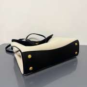 Uubags Balenciaga Rodeo handbag medium in beige/black lambskin, aged-gold hardware 35x23x11cm - 6