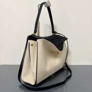 Uubags Balenciaga Rodeo handbag medium in beige/black lambskin, aged-gold hardware 35x23x11cm - 5