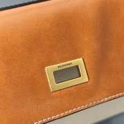 Uubags Balenciaga Rodeo handbag medium in natural beige linen canvas and tan cowboy lambskin, aged-gold hardware 35x23x11cm - 4