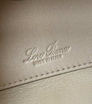 Uubags Loro Piana Extra Bag L23 Alpaca, Virgin Wool In Cream White/Mild Brown/Shine Gold/Dove/Sun Gold 23x12x7cm - 4