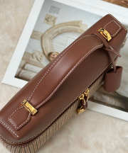 Uubags Loro Piana Extra Bag L23 Oak/Red/White/Dark Brown/Brown Tan/Sun Gold 23x12x7cm - 4