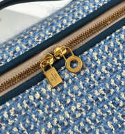 Uubags Loro Piana Extra Pocket L19 Virgin Wool, Silk, Linen In Woven Blue/Ocean Heart/Sun Gold 19x11.5x7cm - 2