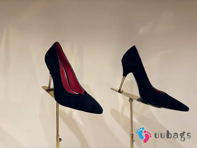 Uubags Valentino Suede Pumps In Black 10cm - 1