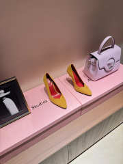 Uubags Valentino Suede Pumps In Mustard 10cm - 6