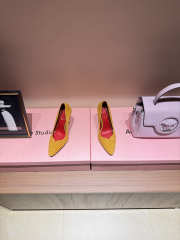 Uubags Valentino Suede Pumps In Mustard 10cm - 2