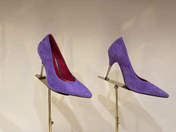 Uubags Valentino Suede Pumps In Purple 10cm