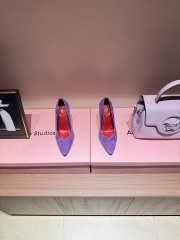 Uubags Valentino Suede Pumps In Purple 10cm - 5