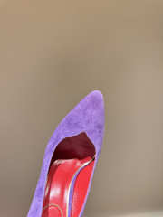 Uubags Valentino Suede Pumps In Purple 10cm - 4