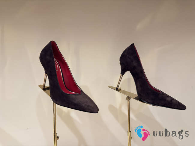 Uubags Valentino Suede Pumps In Dark Chocolate 10cm - 1
