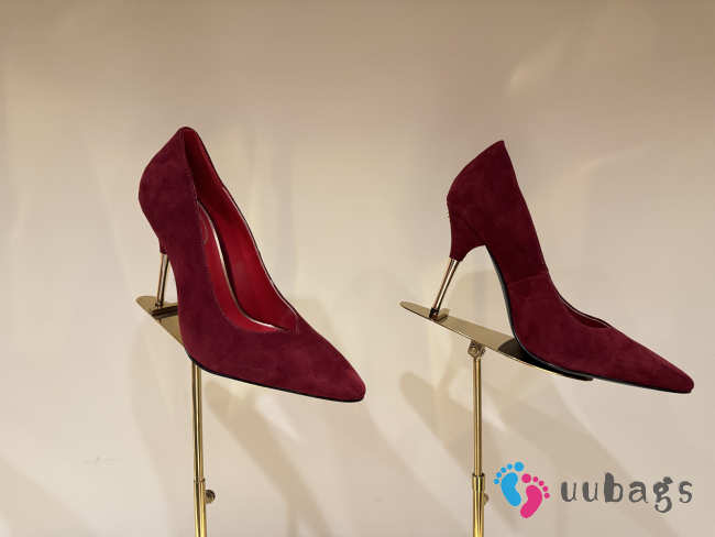 Uubags Valentino Suede Pumps In Red 10cm - 1