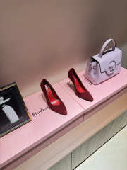 Uubags Valentino Suede Pumps In Red 10cm - 4