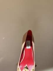 Uubags Valentino Studdy Kidskin Pumps 10cm Beige - 6