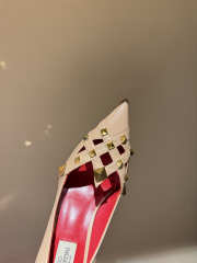 Uubags Valentino Studdy Kidskin Pumps 10cm Beige - 4