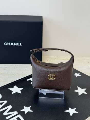 Uubags Chanel Mini Bag Charm Coco Beach In Dark Brown 11x11x4cm