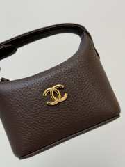 Uubags Chanel Mini Bag Charm Coco Beach In Dark Brown 11x11x4cm - 3