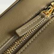Uubags Chanel Medium Bowling Bag Calfskin & Silver-plated Metal Beige 20.5x11.5x9cm - 3