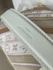 Uubags Louis Vuitton M29666 Side Trunk MM Bag Quartz Calf Leather And Coated Canvas 23.5x16x8.5cm - 3