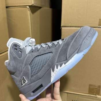 Uubags Air Jordan 5 Retro 'Wolf Grey' Older Kids' Shoes