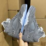 Uubags Air Jordan 5 Retro 'Wolf Grey' Older Kids' Shoes - 5