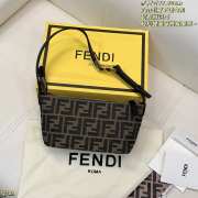 Uubags Fendi vanity pouch small FF Zucca jacquard fabric bag 21x10x11cm - 1