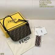 Uubags Fendi vanity pouch small FF Zucca jacquard fabric bag 21x10x11cm - 3