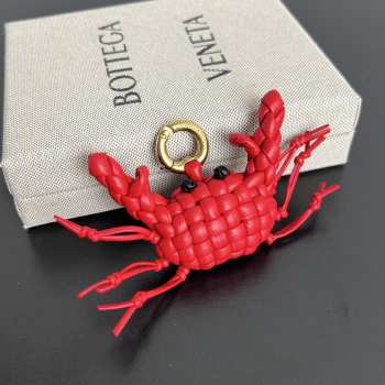 Uubags Bottega Veneta Crab Charm With Hook Cardinal/black 5.5x3.5cm