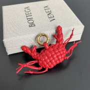Uubags Bottega Veneta Crab Charm With Hook Cardinal/black 5.5x3.5cm - 5