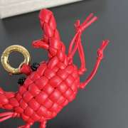 Uubags Bottega Veneta Crab Charm With Hook Cardinal/black 5.5x3.5cm - 4