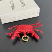 Uubags Bottega Veneta Crab Charm With Hook Cardinal/black 5.5x3.5cm - 3