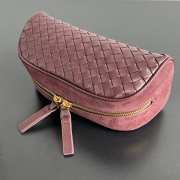 Uubags Bottega Veneta Large Nodo Pouch In Burgundy 12x28.5x12cm - 6
