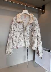 Uubags Moncler Nepeta Hooded Floral Print Jacket  - 1