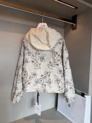 Uubags Moncler Nepeta Hooded Floral Print Jacket  - 2
