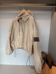 Uubags Louis Vuitton 1AK10Q Parka Jacket In Beige Straw - 6