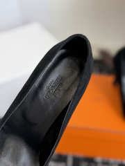 Uubags Hermes Mirage 100 pump in black suede goatskin 10cm - 4