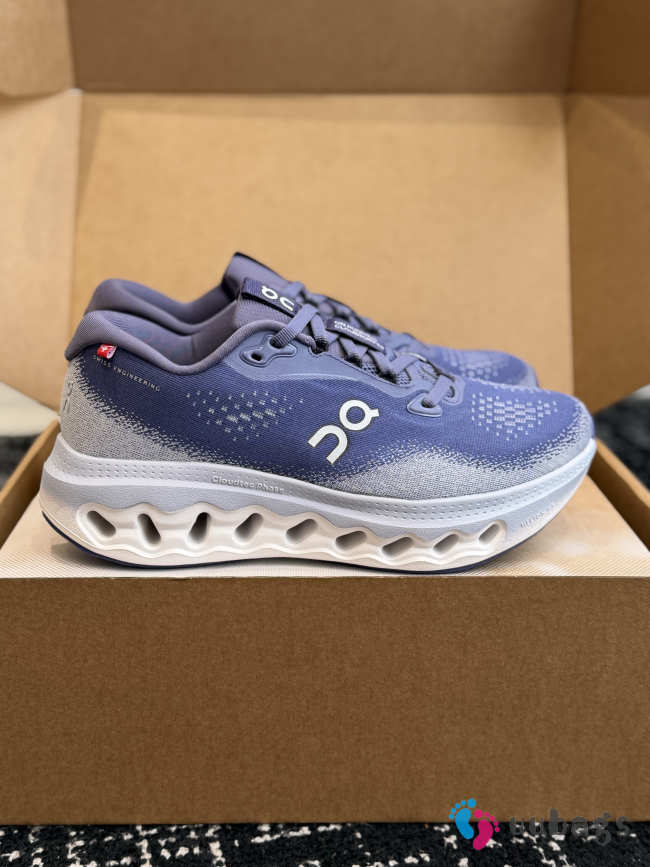 Uubags On Cloudsurfer Max Running Shoes In White & Purple - 1