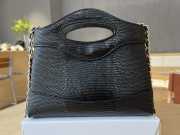 Uubags Chanel 31 Nano Bag In Black Lizard Embossed Leather 17.5x20.5x4cm - 4