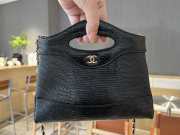 Uubags Chanel 31 Nano Bag In Black Lizard Embossed Leather 17.5x20.5x4cm - 6