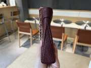 Uubags Chanel 31 Nano Bag In Burgundy Lizard Embossed Leather 17.5x20.5x4cm - 3