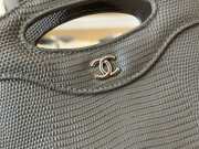Uubags Chanel 31 Nano Bag In Grey Lizard Embossed Leather 17.5x20.5x4cm - 2