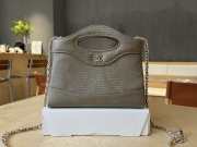 Uubags Chanel 31 Nano Bag In Grey Lizard Embossed Leather 17.5x20.5x4cm - 3
