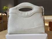 Uubags Chanel 31 Nano Bag In White Lizard Embossed Leather 17.5x20.5x4cm - 2