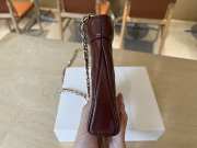 Uubags Chanel 31 Mini Shopping Bag Shiny Lambskin Burgundy Gold-Tone 17.5x20.5x4cm - 6