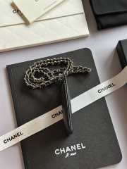 Uubags Chanel Black Lambskin CC Chain Card Holder 10.5x7x0.5cm - 5