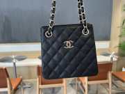 Uubags Chanel Caviar Quilted Mini Bucket Bag Black 16x15x9cm - 6