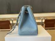 Uubags Chanel Caviar Quilted Mini Bucket Bag Blue 16x15x9cm - 5