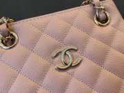 Uubags Chanel Caviar Quilted Mini Bucket Bag Light Pink 16x15x9cm - 6