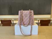 Uubags Chanel Caviar Quilted Mini Bucket Bag Light Pink 16x15x9cm - 2