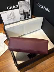 Uubags Chanel Shopping Bag Calfskin & Gold-Tone Metal In Burgundy 32x31x11cm - 5