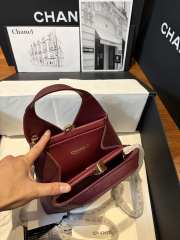 Uubags Chanel Shopping Bag Calfskin & Gold-Tone Metal In Burgundy 32x31x11cm - 4